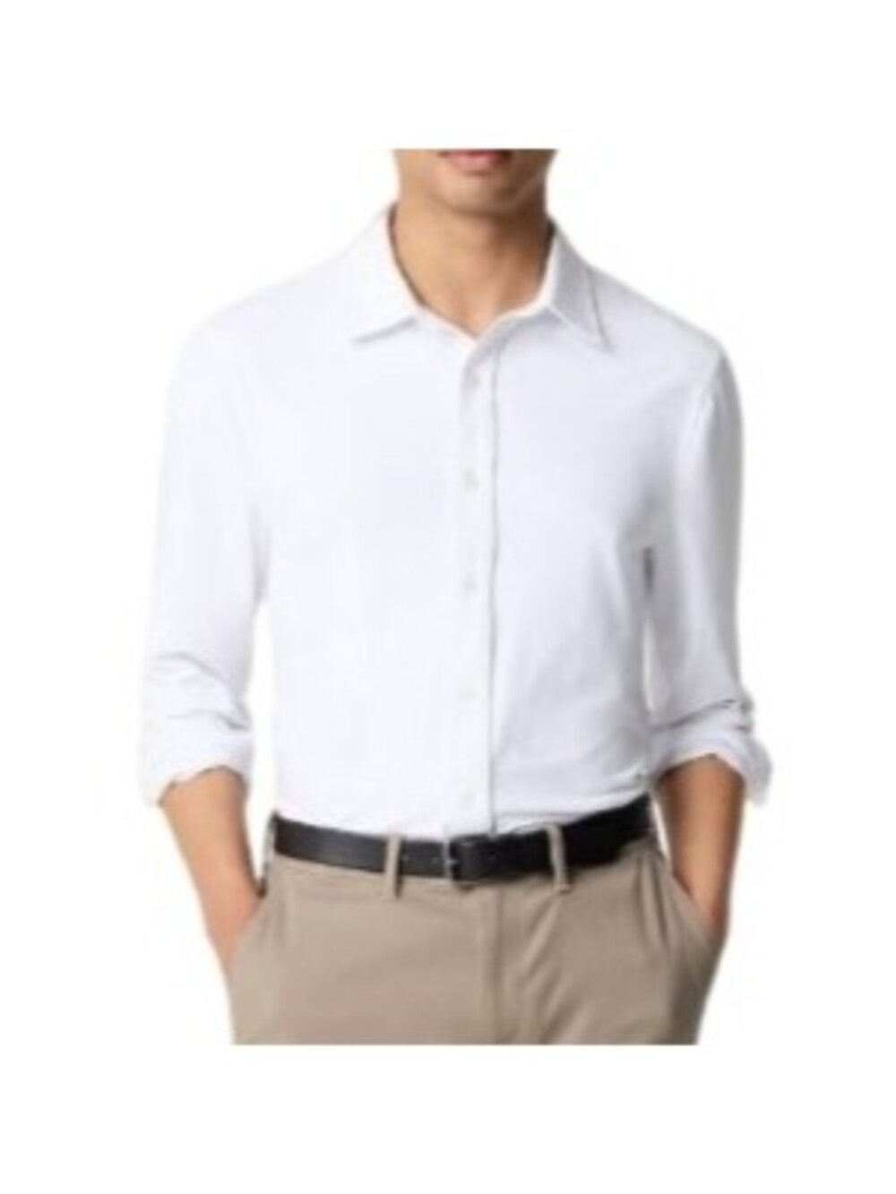 NWT J.Crew Factory All-Day Performance Shirt Mens Sz S White Stretch Lightweight